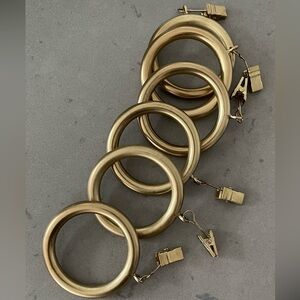 West Elm Clip Curtain Rings (Set Of 6)
